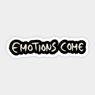 Hand Drawn Emotions Come Sticker